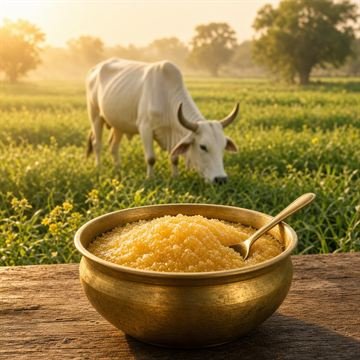 Fresh desi cow milk used to make nutritious bilona ghee
