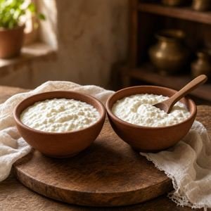 Milk Set into Curd – bilona ghee making step 2