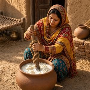 Hand-Churned in a Bilona – bilona ghee making step 3