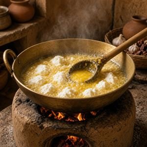 Slow-Cooked to Perfection – bilona ghee making step 4