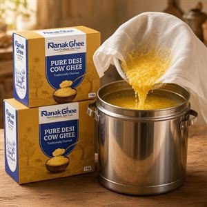 Filtered & Packed Fresh – bilona ghee making step 5