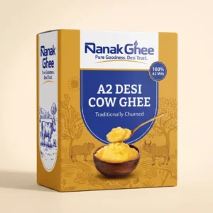 Nanak A2 desi cow ghee bilona pack