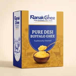 Nanak bilona churned desi buffalo ghee pack